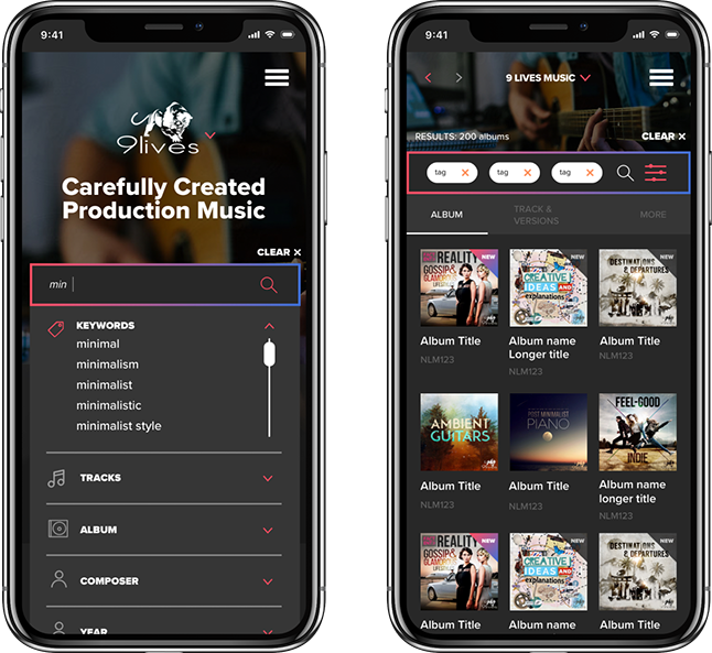 music web application UX design sydney-mobile
