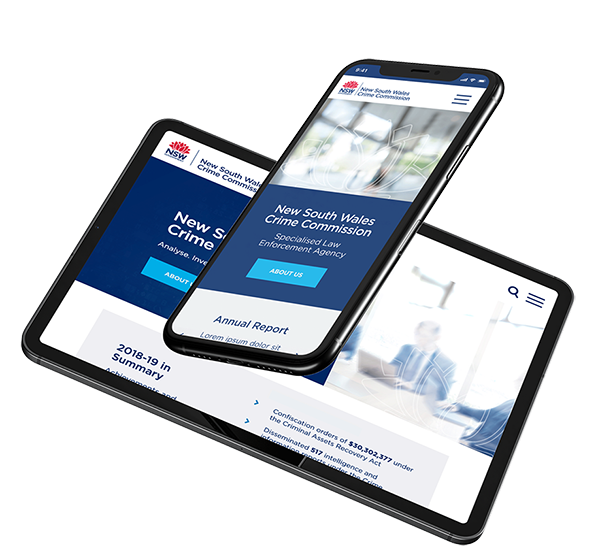 nsw crime commission government UX Australia