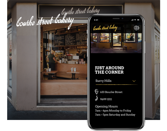 bakery website design sydney agency bourke street bakery