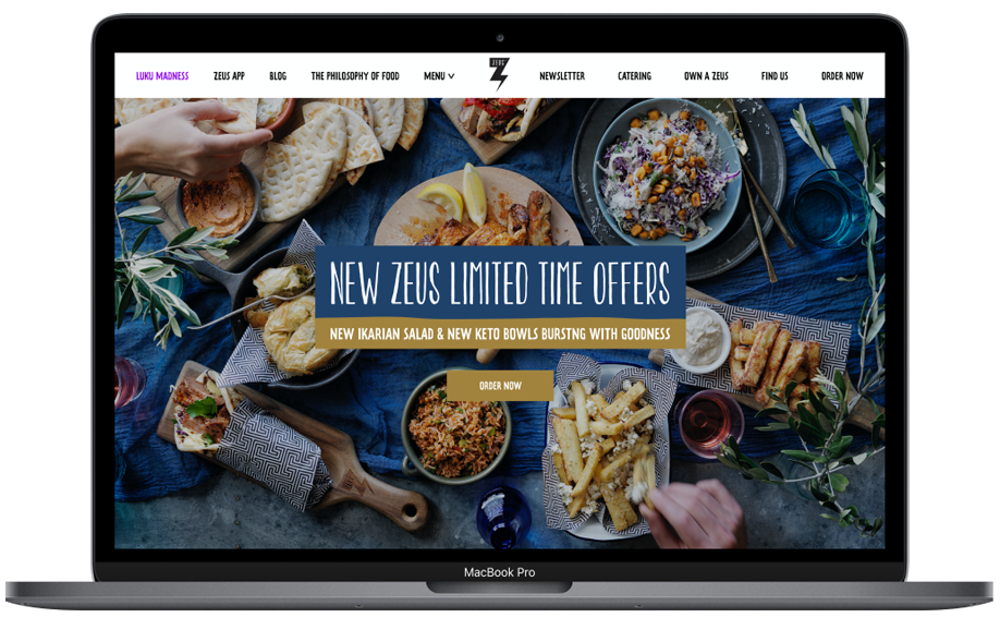 franchise restaurant creative web design agency sydney