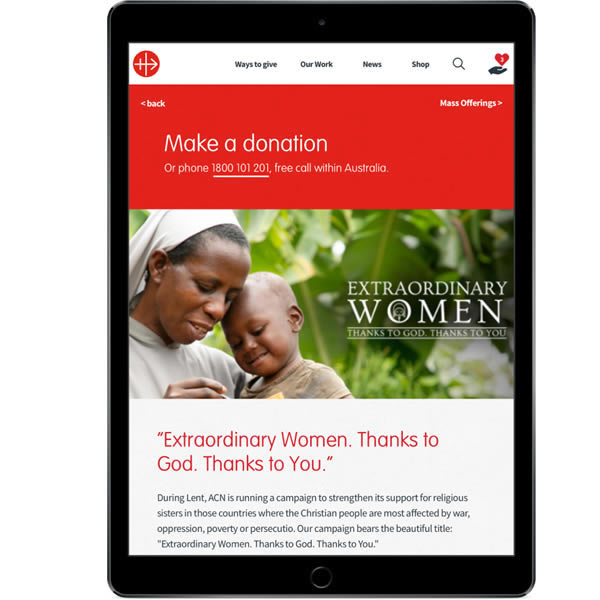 charity donation website Sydney ux-design