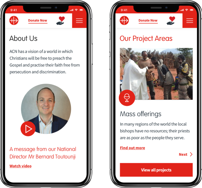 Charity website design Sydney ux design