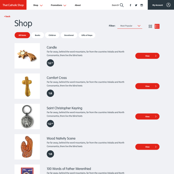 Charity eCommerce UX Design, helping those in need Sydney