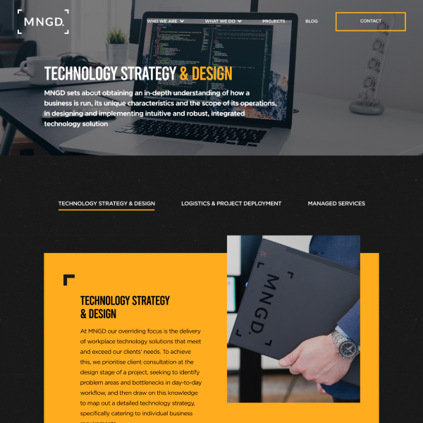 Audio Visual website design