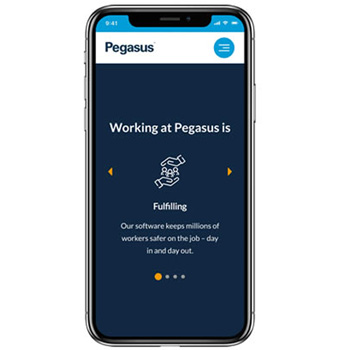 pegasus saas website design ux agency sydney mobile
