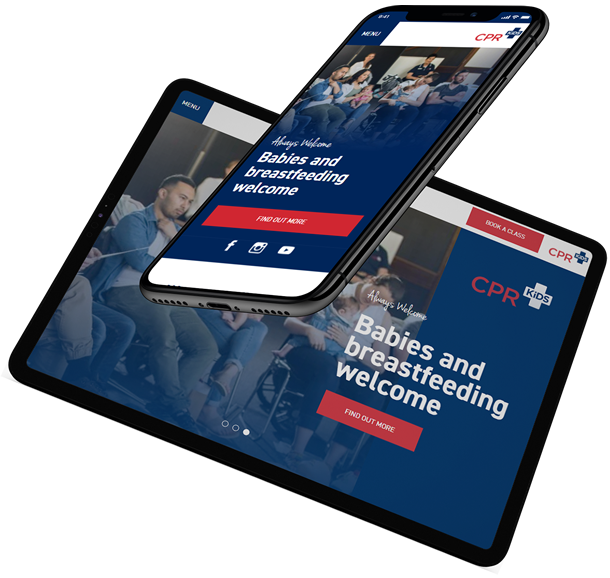 cpr kids first aid skills classes UX website design sydney agency