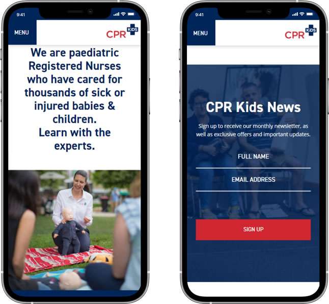 cpr kids first aid skills classes web design sydney agency