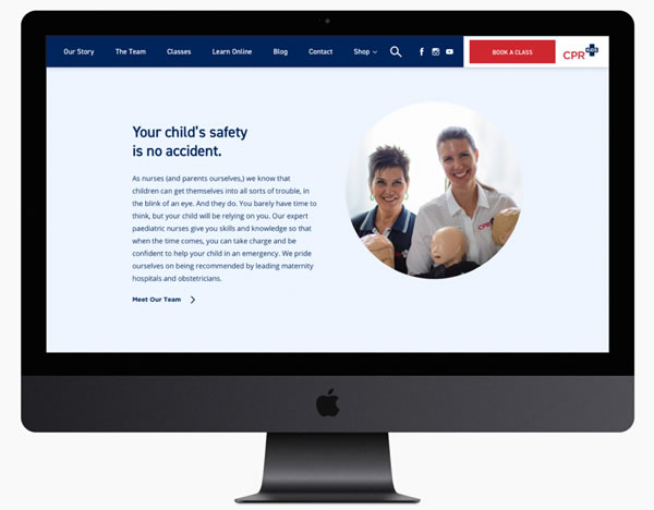 cpr kids first aid skills classes web design sydney agency