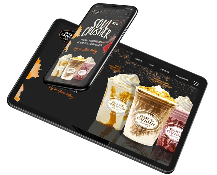 soul origin cafe website design web agency sydney