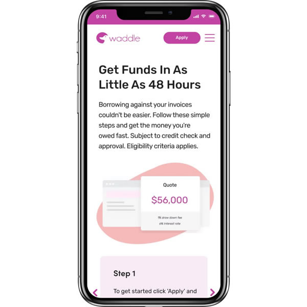 waddle xero SaaS ux web design agency sydney