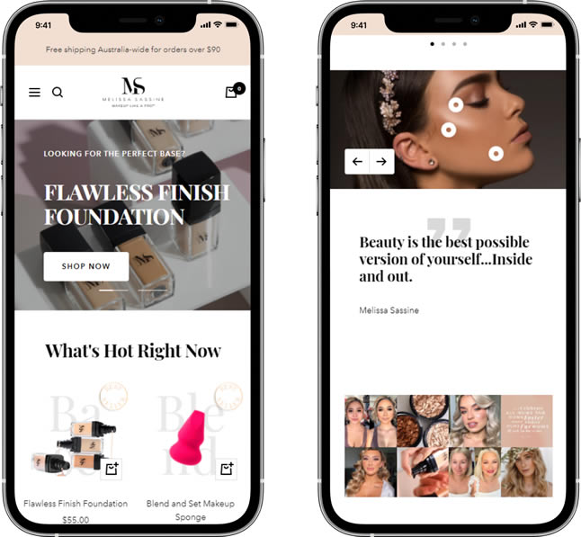 web-design-sydney-agency-melissa-sassine-makeup-fashion-ecommerce-woocommerce-wordpress-mobile