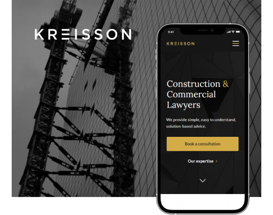 Lawyers Kreisson Legal Website Design - Law firm website design - UX Agency Sydney - Bapple