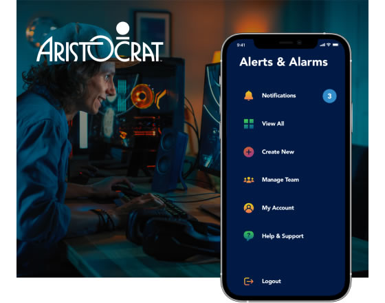Notifications for Dashboard & App Design Aristocrat Gaming