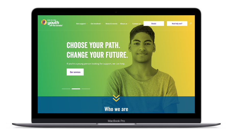 Youth off the Streets/ Homeless Youth Charity WordPress Website Design