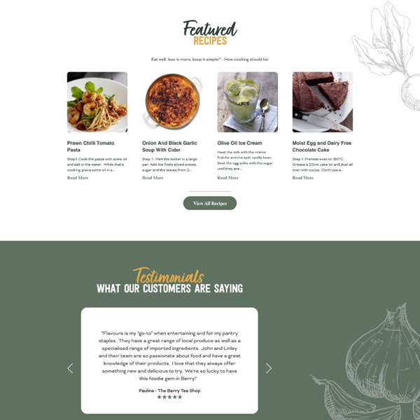 Food ecommerce web design blog ux agency sydney