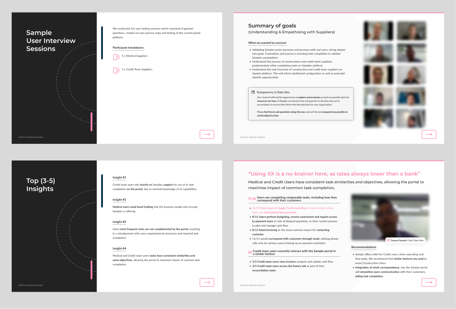 UX user interviews and user experience research for portals and websites bapple